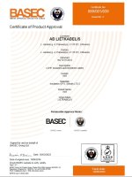 BASEC Sertificate No.099/001/039 Page1