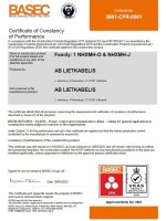 BASIC certificate No 2661-CPR-0561 page1